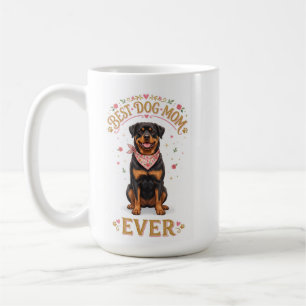 Caneca Dog Mom, Xícara de Café do Dia das Mães Rot