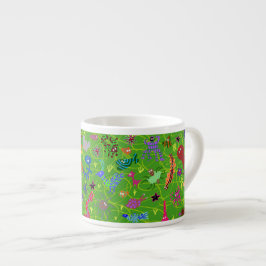 CANECA DOIDO DO CAFÉ DO VERDE DO JARDIM ZOOLÓGICO