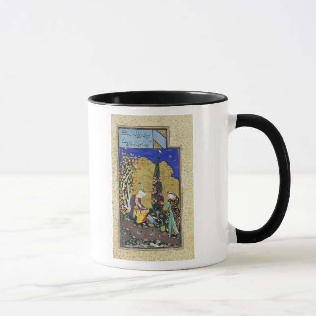 Caneca Dois amantes em um pomar de florescência (Direita)