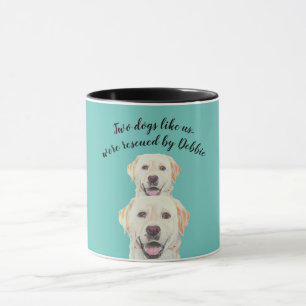 Caneca Dois Cães Como Nós Resgate Mug
