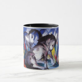 Caneca Dois cavalos (por Franz Marc)