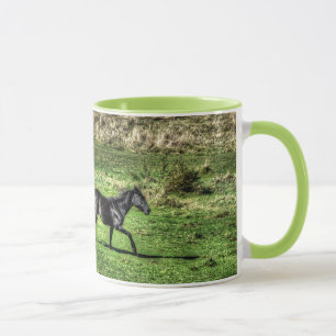 Caneca Dois Cavalos Reproduzíveis, Foto Mug