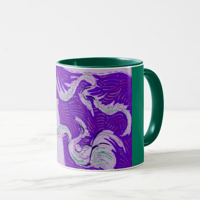 Caneca Dois Dragões, Três Sóis (Frente Esquerda)