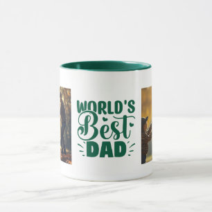 Caneca Dois Foto Melhor PAI do Mundo