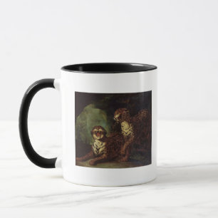 Caneca Dois leopardos, C. 1820