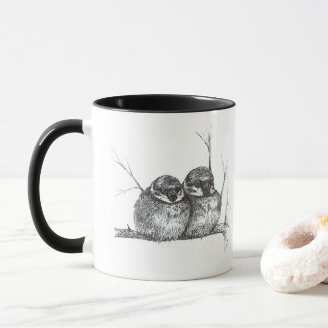 Caneca Dois pardais (Com Donut)