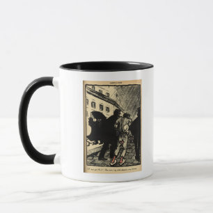 Caneca Dois polícias levam embora uma caminhada vestida
