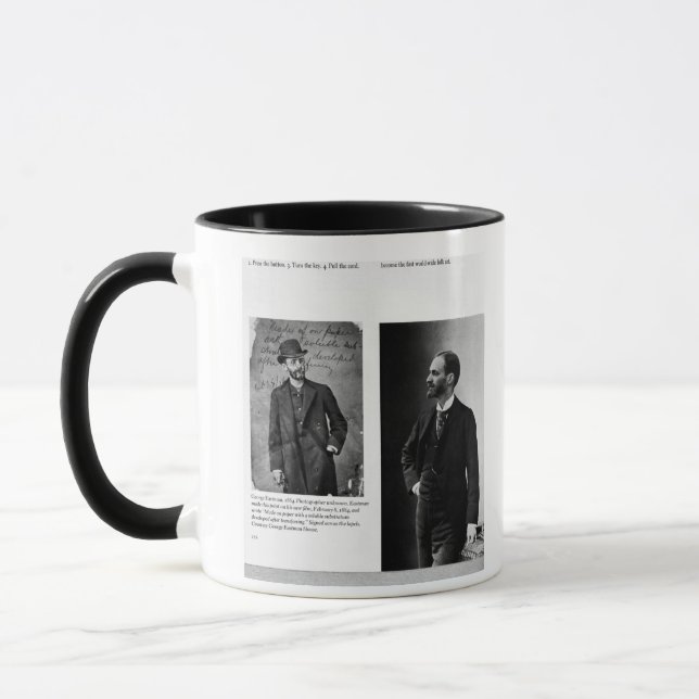 Caneca Dois retratos de George Eastman 1884 e 1890 (Esquerda)