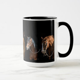 Caneca Dois Tons de Cavalo Amam Café Mug