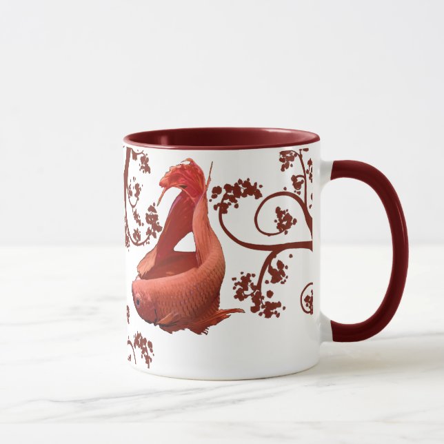 Caneca Dois vermelho Bettas (Direita)