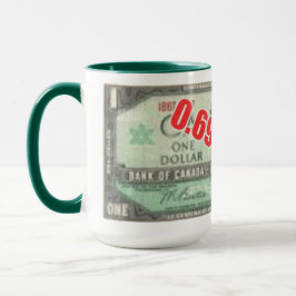 Caneca dólar de 69 centavos