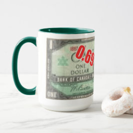 Caneca dólar de 69 centavos