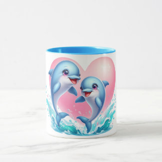 Caneca Dolphin love Mug