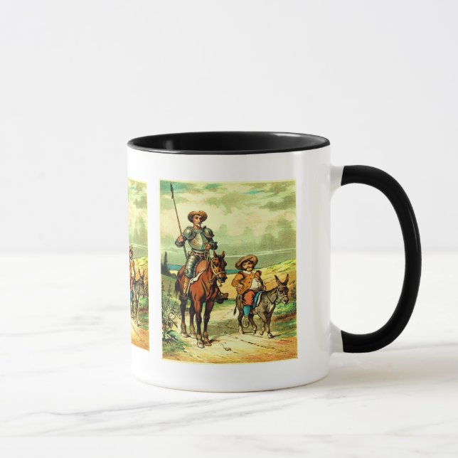 Caneca Don Quixote e Sancho Panza (Direita)