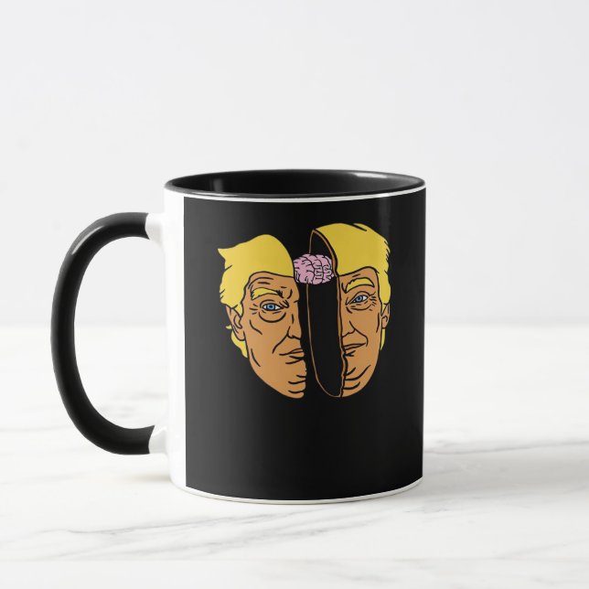 Caneca Donald Brain Trumpkin Trabalho de arte (Esquerda)