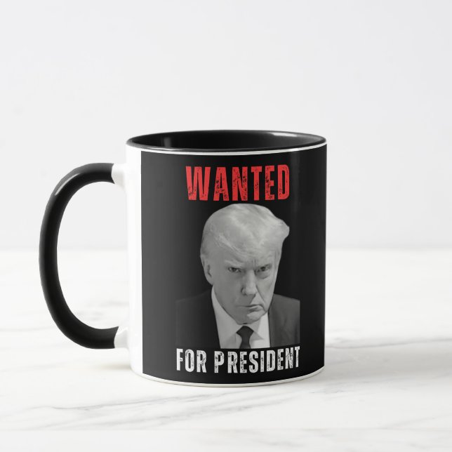Caneca Donald Trump 2024 Queria O Presidente (Esquerda)