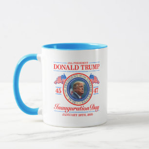 Caneca Donald Trump 47.º Presidente Inauguração 2025