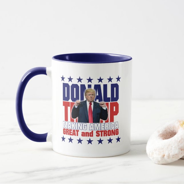 Caneca Donald Trump - FAZENDO O EXCELENTE de AMÉRICA e (Com Donut)