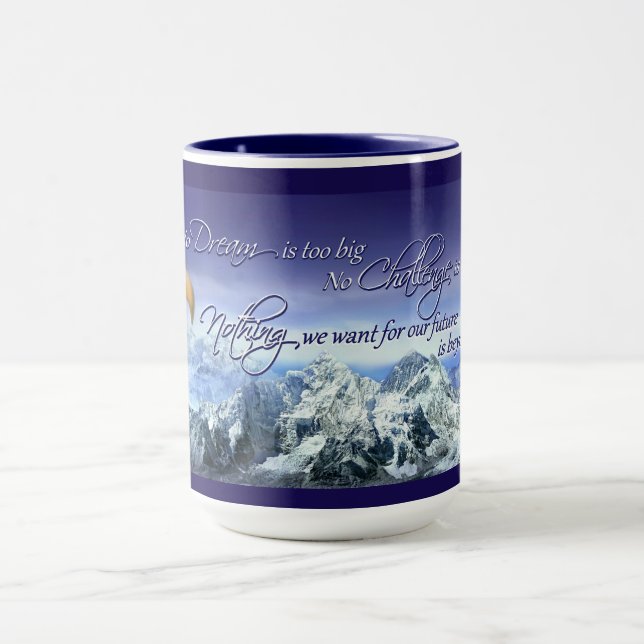 Caneca Donald Trump Inspirational Cote Eagle e Montanhas (Centro)