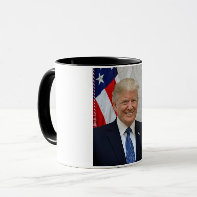 Caneca Donald Trump Presidente dos EUA Casa Branca MAGA 2 (Frente Esquerda)