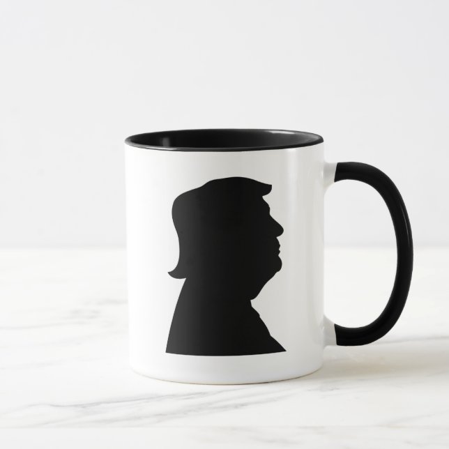 Caneca Donald Trump Silhouette popular ousado (Direita)