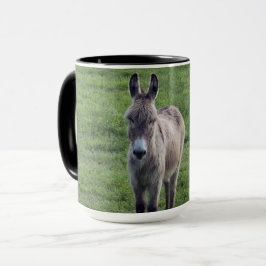 Caneca Donkey Brown Tan Animal Photo