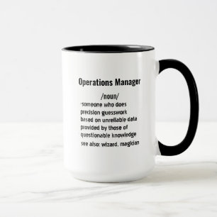 Caneca Dons de definição do Funny Operations Manager
