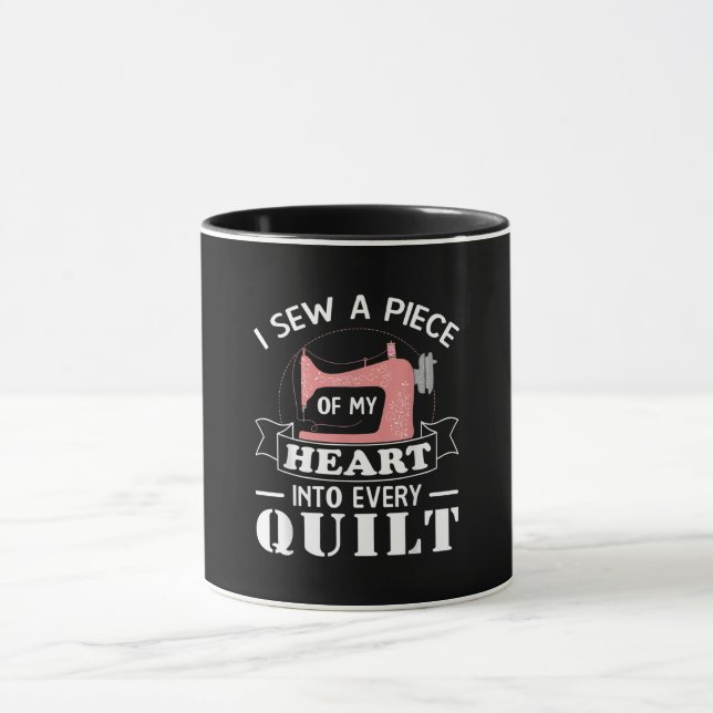 Caneca Dons de Quilters Engraçados (Centro)