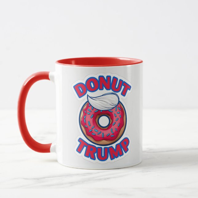 Caneca Donut Trump com nó superior branco (Esquerda)
