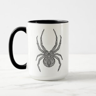 Caneca Doodle da aranha