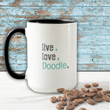 Doodle Mamãe Live Love Mug
