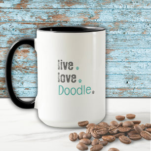 Caneca Doodle Mamãe Live Love Mug