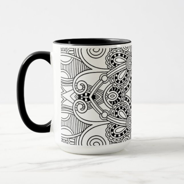 Caneca Doodle original (Esquerda)