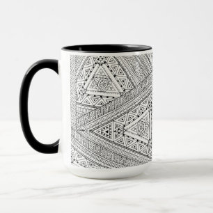 Caneca Doodle tribal 2