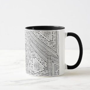 Caneca Doodle tribal 2
