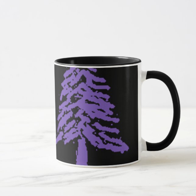 Caneca Doodle V4.0 da árvore da lavanda (Direita)