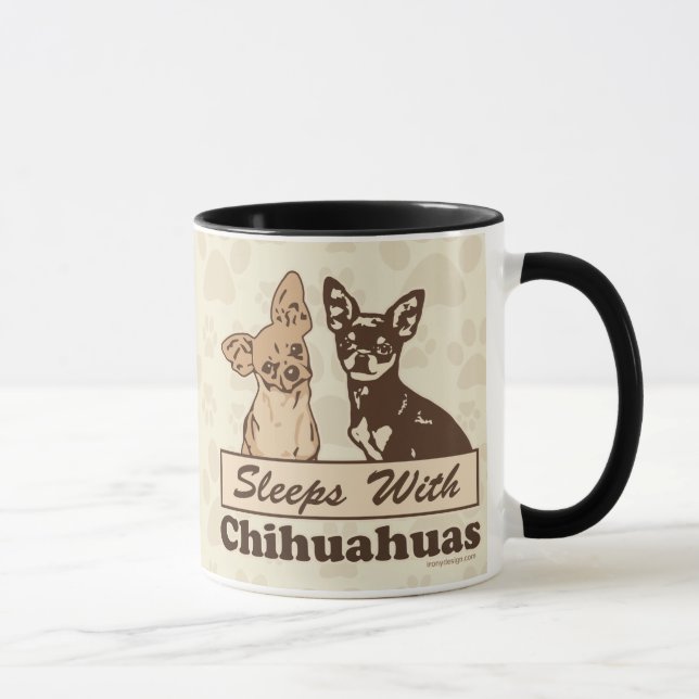 Caneca Dorme com Chihuahuas (Direita)