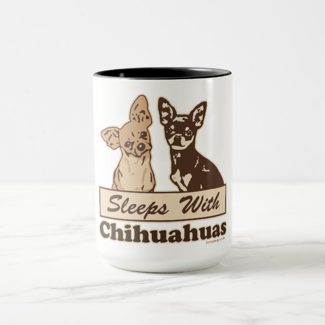 Caneca Dorme com Chihuahuas (Centro)