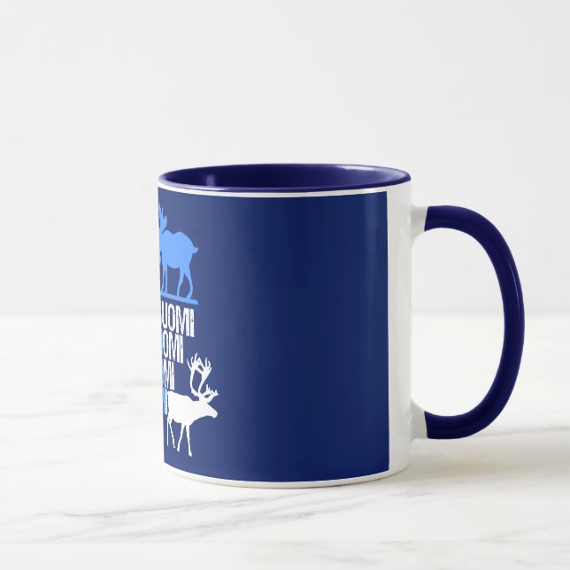 Caneca dos alces & da rena de Finlandia - escolha (Direita)
