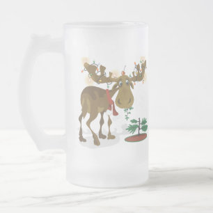Caneca dos alces do Natal