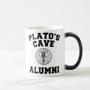 Caneca dos alunos da caverna de Plato