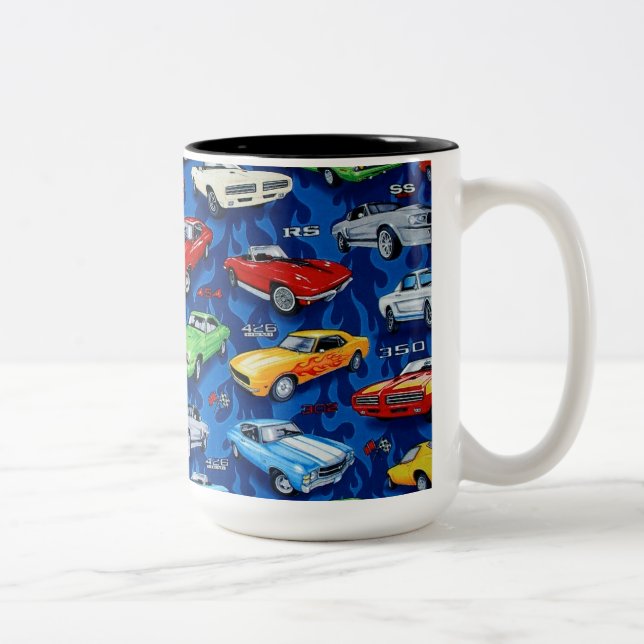 Caneca dos amantes do carro dos clássicos do carro (Direita)