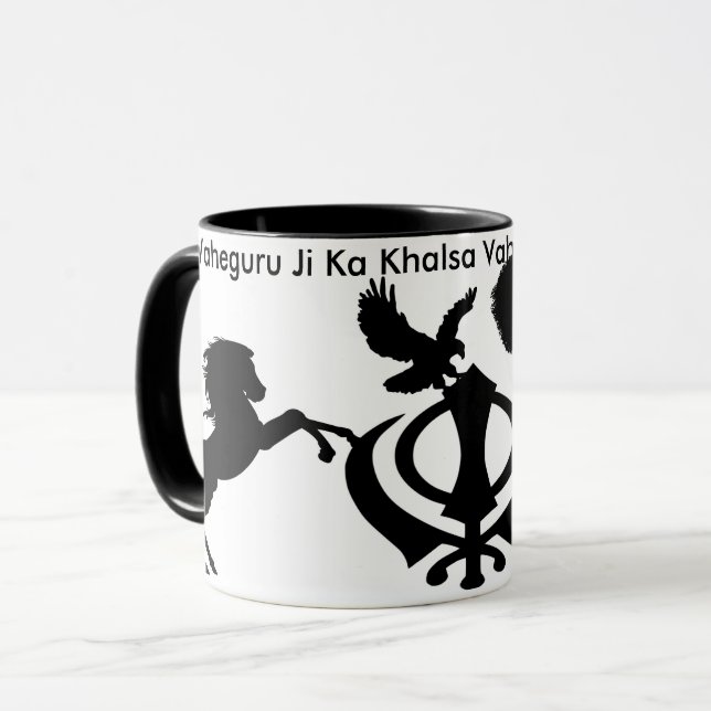 Caneca dos animais do sikh (Frente Esquerda)