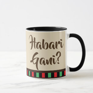 Caneca dos artigos   de Habari Gani - de Kwanzaa