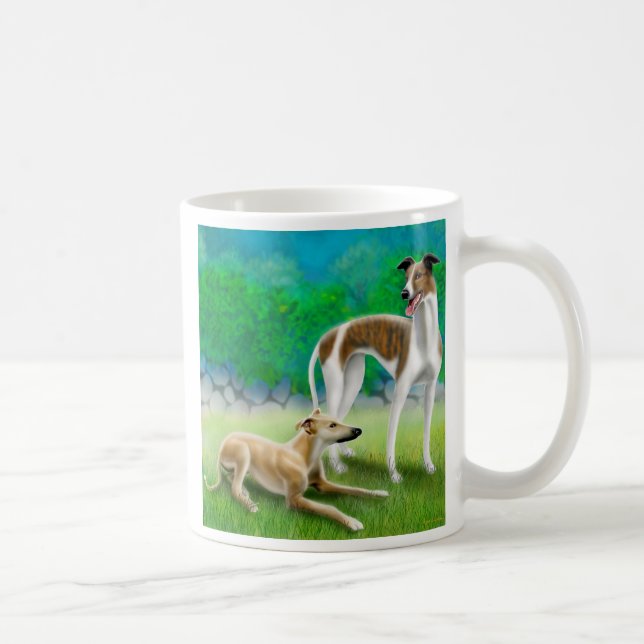 Caneca dos cães da competência de galgo (Direita)