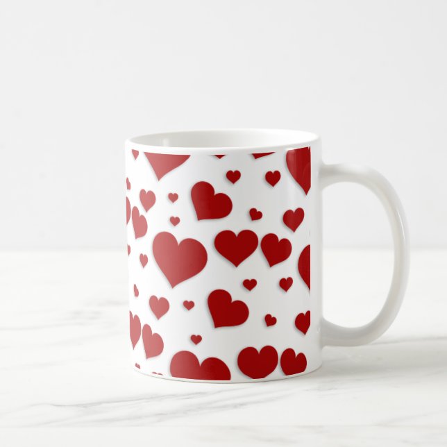 Caneca dos corações do amor (Direita)