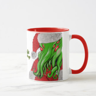 Caneca dos cumprimentos de Cthulhu Yuletide do