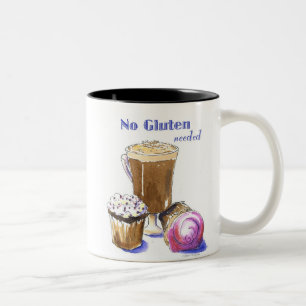 CANECA dos cupcakes & do Cappuccino de GF