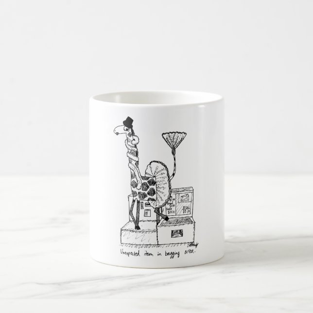 Caneca dos desenhos animados - artigo inesperado (Centro)