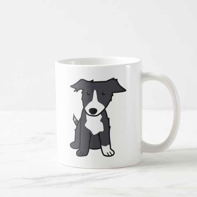 Caneca dos desenhos animados da raça do cão de (Direita)